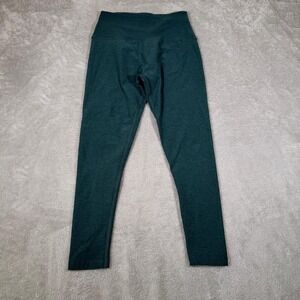 Beyond Yoga Leggings Womens Large Green High Rise Ankle Yoga Knit Stretch Soft